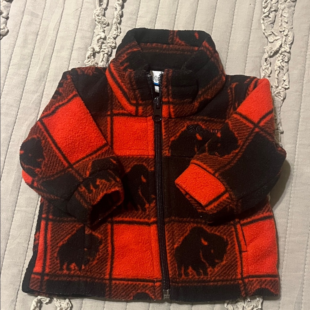 Columbia Red and Black Baby Fleece